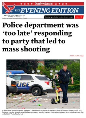 Hartford Courant Evening Edition