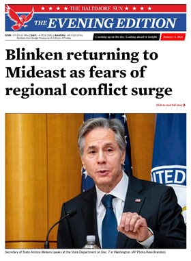 Baltimore Sun Evening Edition