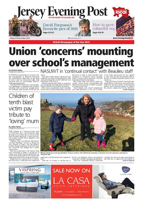 JERSEY EVENING POST DEATH NOTICES visual data 5