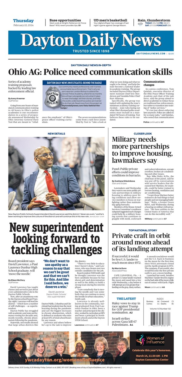 DAYTON DAILY NEWS DELIVERY ISSUES TODAY ARCHIVES visual data 4